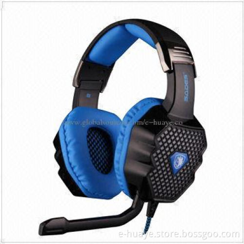 Glittering Gaming Headset with Breathing Rhythm and 7.1 Surround Sound Channels